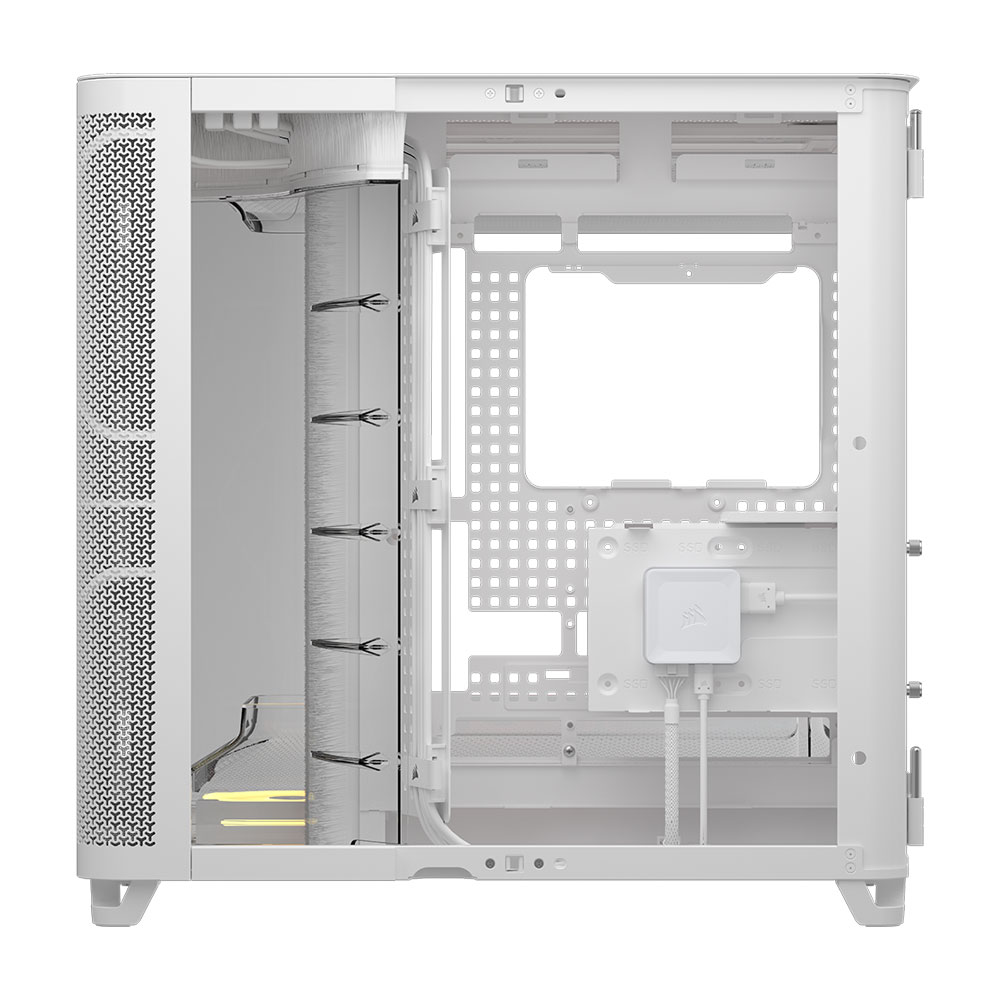 커세어 AIR 5400 LX-R RGB iCUE LINK 화이트 케이스 - 상세 이미지 5