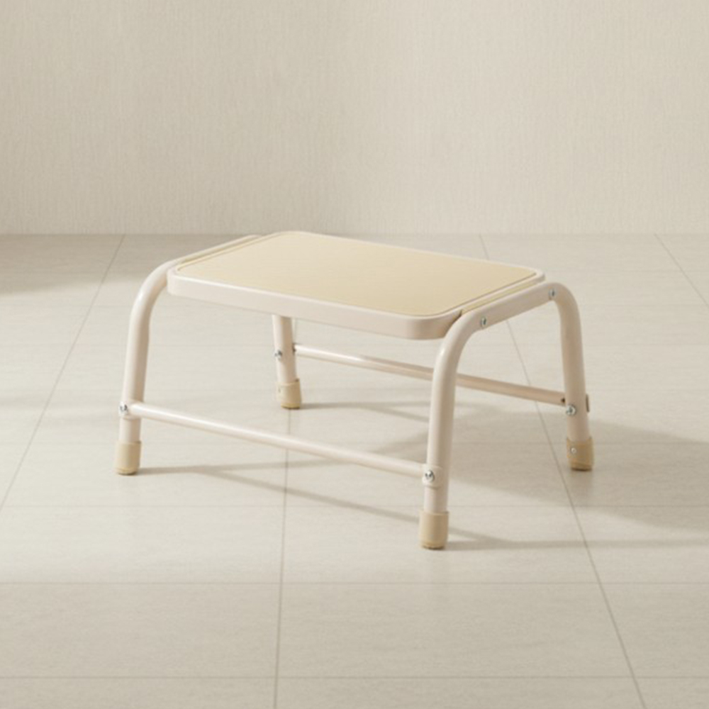 로티홈시스 사다리 가정용 A형 1단 미니 이동식 작업 발판 계단 SL1 아이보리