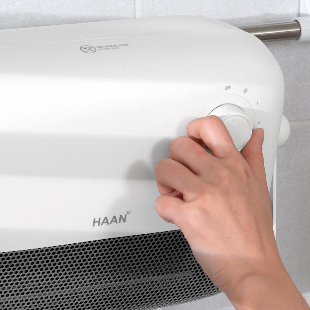 PTC 욕실난방기 초저소음 무타공 전열기 가정용 벽걸이 화장실히터