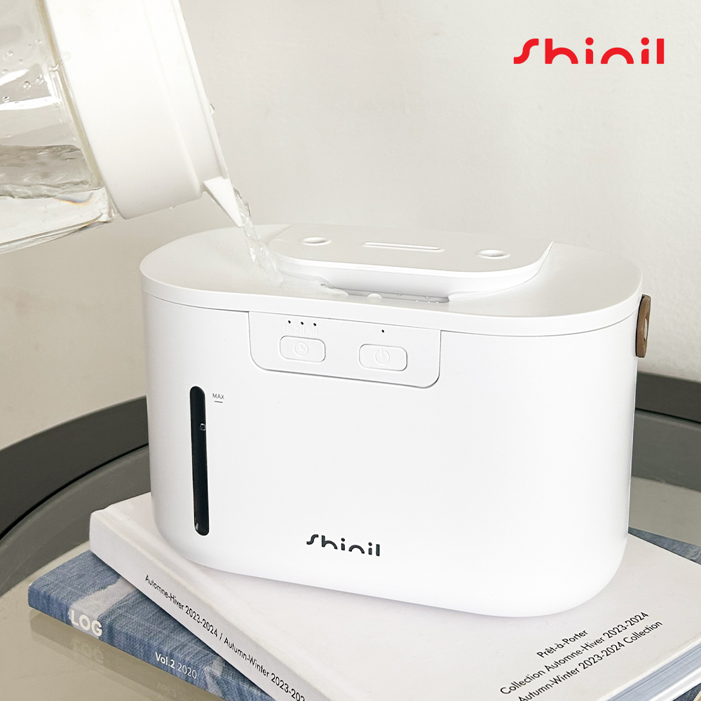 신일 듀얼 미니가습기 초음파 휴대용 무선 사무실 탁상용 통세척 소형 책상 1L SUH-M10BCK