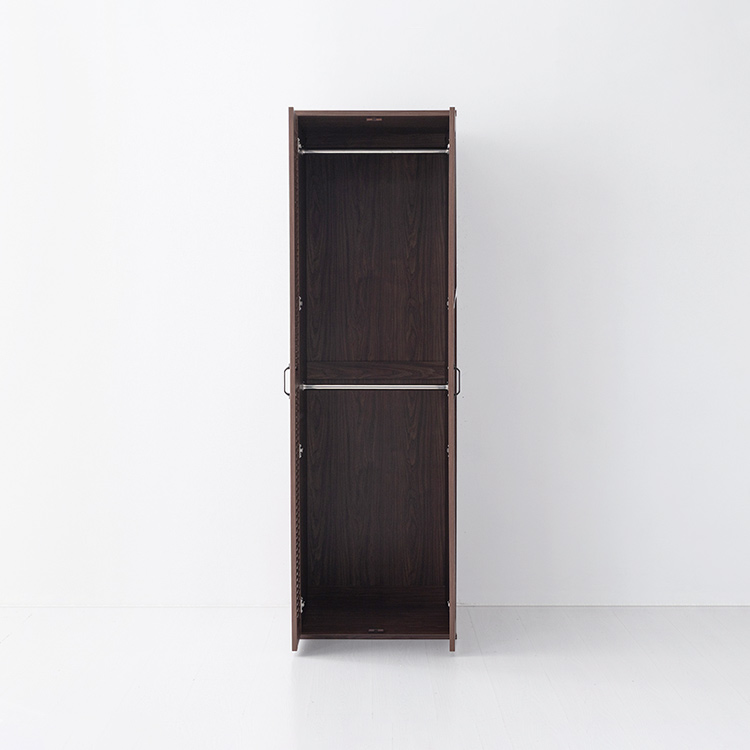 헤인 옷장 2문 60195 600mmx590mmx1950mm, 2단, 브라운월넛베니어 1807.5093 - 상세 이미지 2