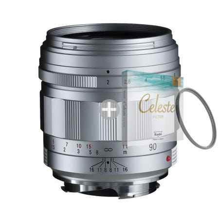 COSINA 보이그랜더 APO ULTON 90mm F2 VM 실버 (겐코 Celeste UV 필터)