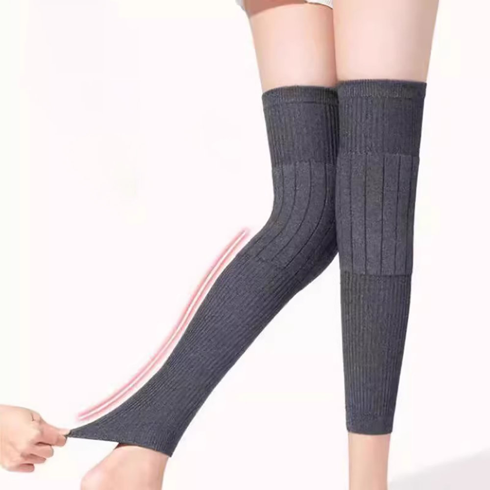 써멀워머 다리 보온 레그 워머 종아리 허벅지 방한 무릎보호대 다리붓기 압박 밴드 스타킹 - 상세 이미지 2