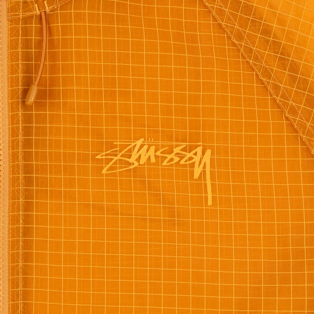 스투시 BEACH SHELL TRNSPRNT RIPSTOP 바람막이 자켓 115779-GOLDENYELLOW