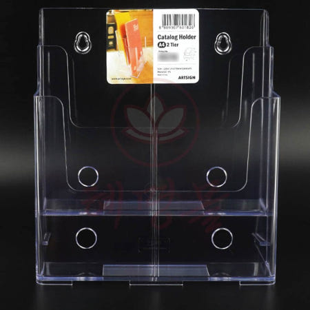 [혜명생필품몰] 꽂이 2단 A4 박람회 거치대 안내판 홀더케이스 데코