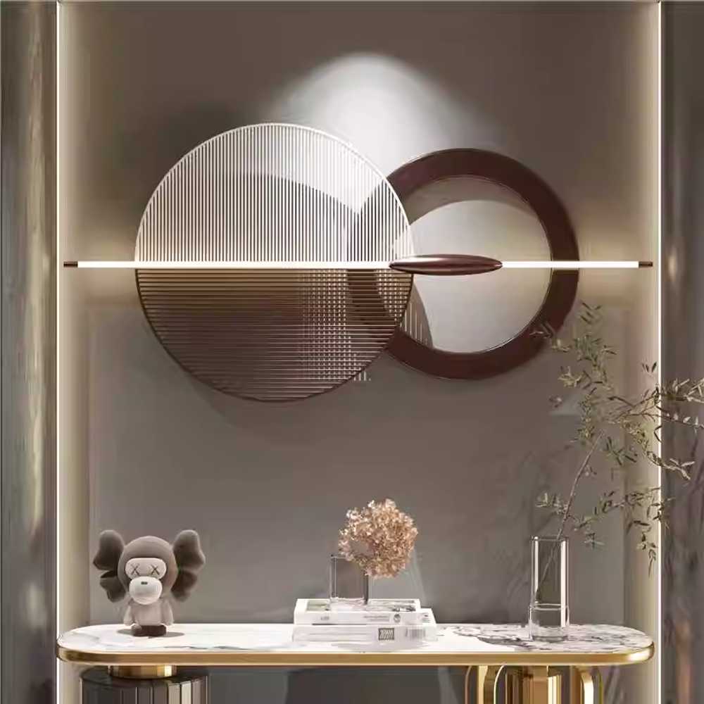 LED 거실 벽면 장식품 조명 무드 인테리어등 북유럽 80x38cm(플러그인) - 상세 이미지 3