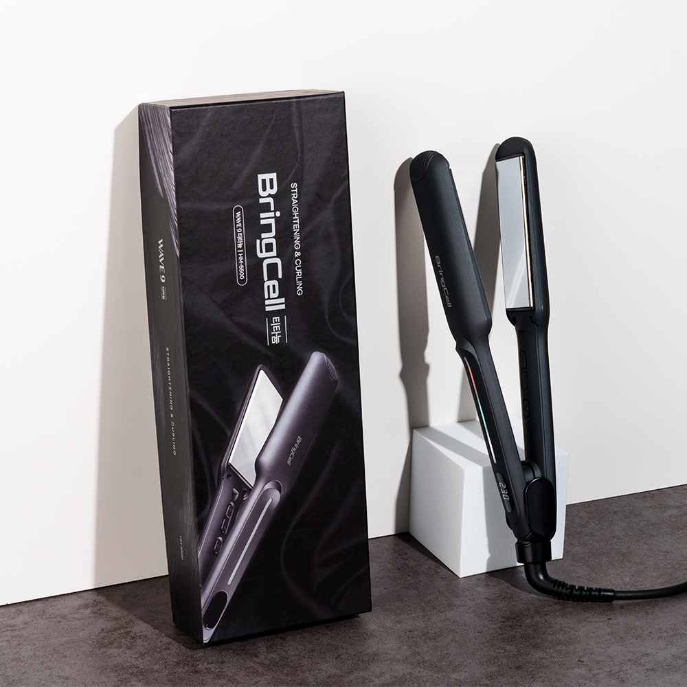 브링셀 웨이브9 전문가용 매직기 판고데기 미용실 볼륨