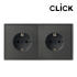 클릭 콘센트 2구 다크그레이 스위치 전기 CLICK 일렉트릭 인테리어 유... 실사용 후기 | 효과 있을까? 썸네일