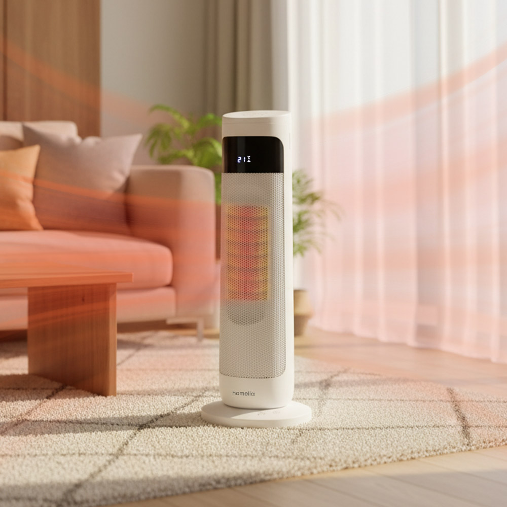 홈리아 가정용 온풍기 전기 사무실 PTC 소형 거실 미니 캠핑 원룸 저전력