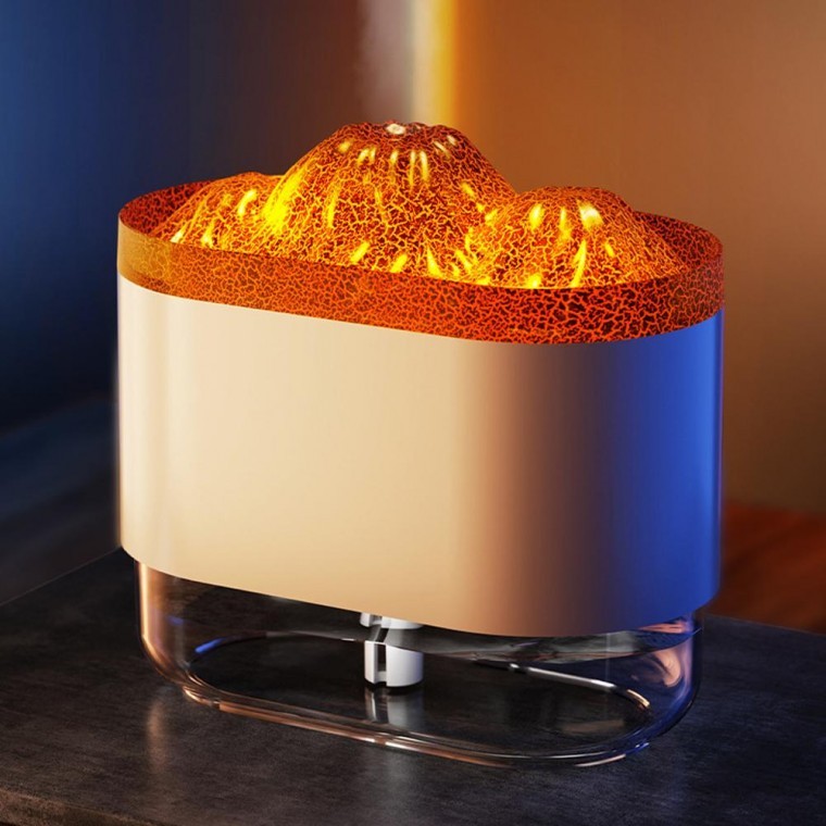 볼케이노 USB 무드등 가습기 300ml 탁상용 소형가습기