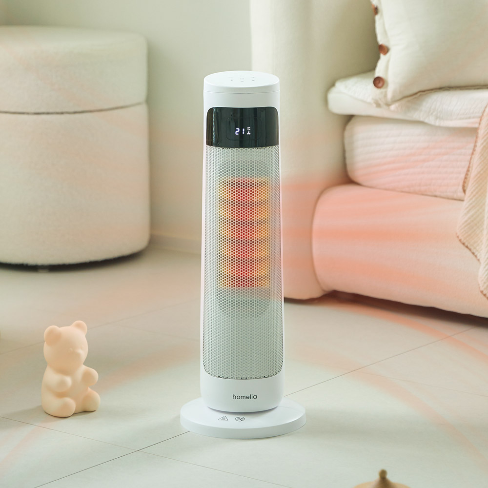 홈리아 가정용 온풍기 전기 사무실 PTC 소형 거실 미니 캠핑 원룸 저전력