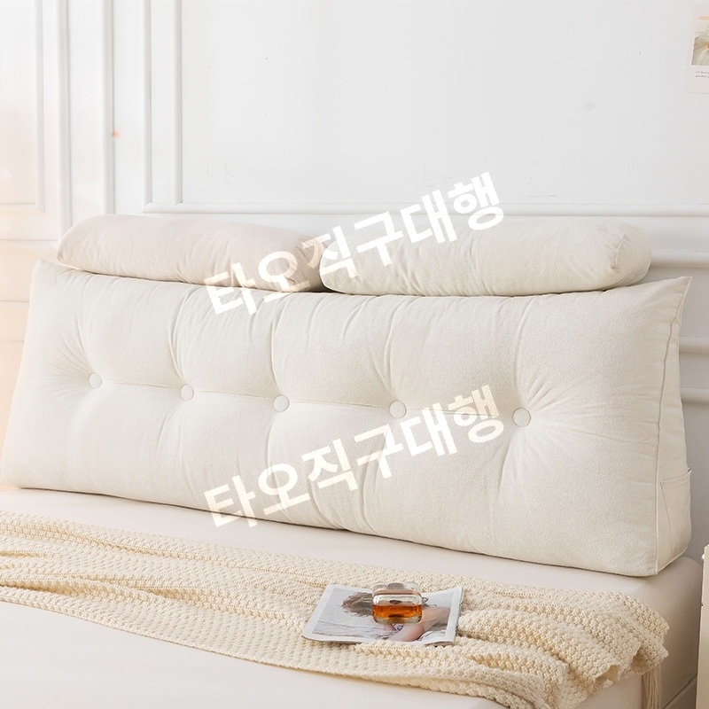 침대벽쿠션 벽가드 침실 등쿠션 머리 대형 인테리어 등받이 침대헤드쿠션 머리맡 헤드 - 상품 이미지