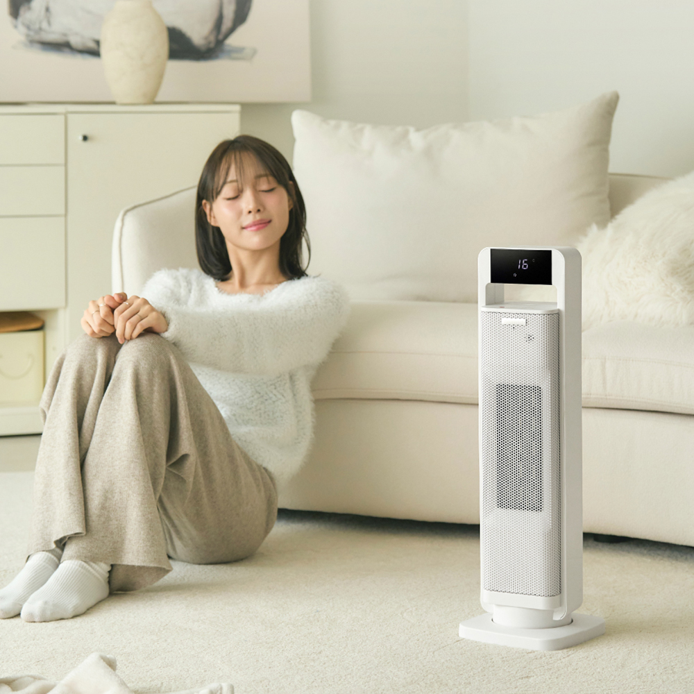 홈리아 온풍기 PTC 가정용 히터 사무실 전기 캠핑 미니 원룸 소형 거실 저전력