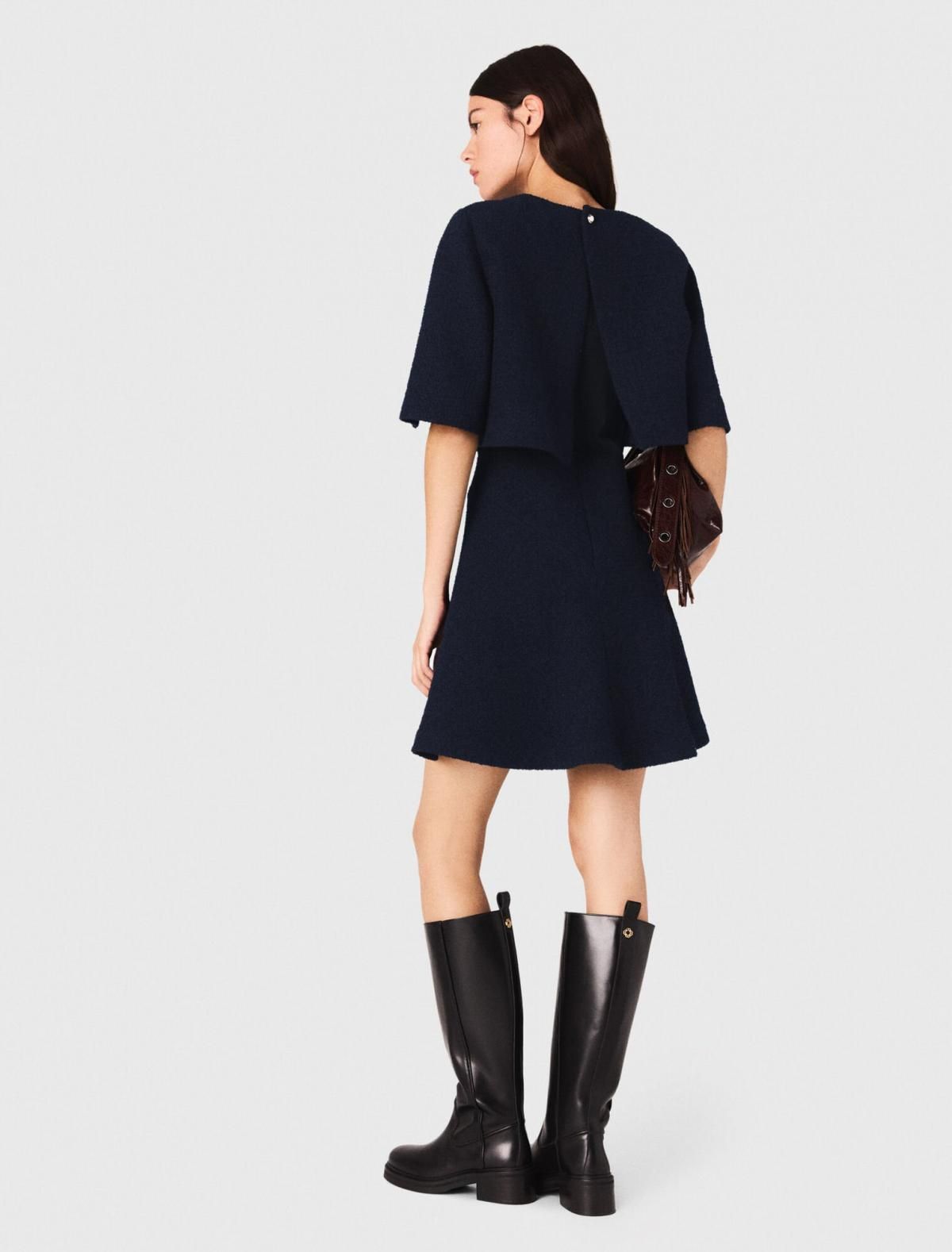 마쥬 트위드 2in1 미니 원피스 3661601979668 MARINE - 상세 이미지 4