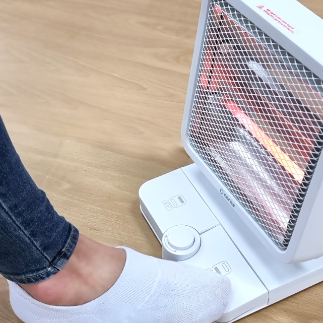 미니히터 발터치 소형 발난로 사무실 탁상용온열기 원룸난방기