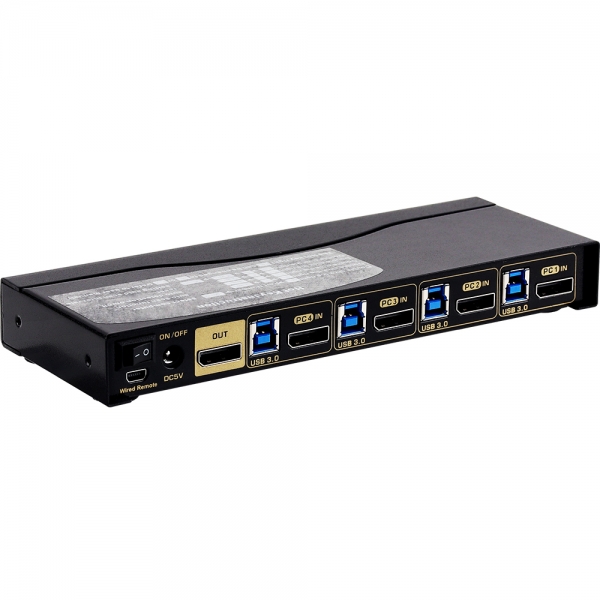강원전자 넷메이트 8K 지원 Displayport KVM 4:1 스위치(USB) NM-DK8304S - 상세 이미지 3
