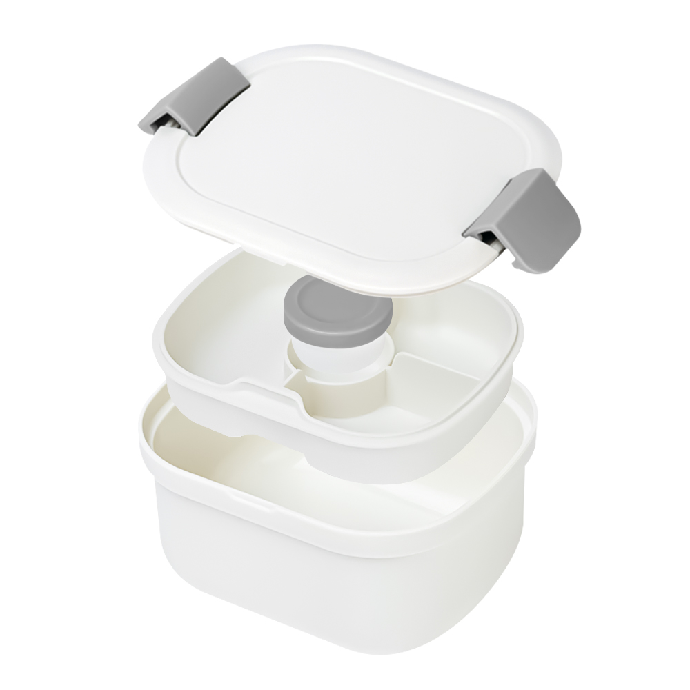 유즈베러띵 샐러드 과일 도시락통 다이어트 포케 2단 런치박스 용기