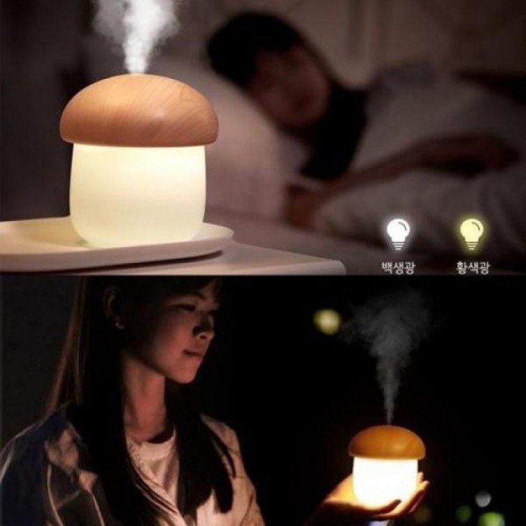 탁상용 USB가습기 가습기 사무실용 LED무드등 - 메인 이미지