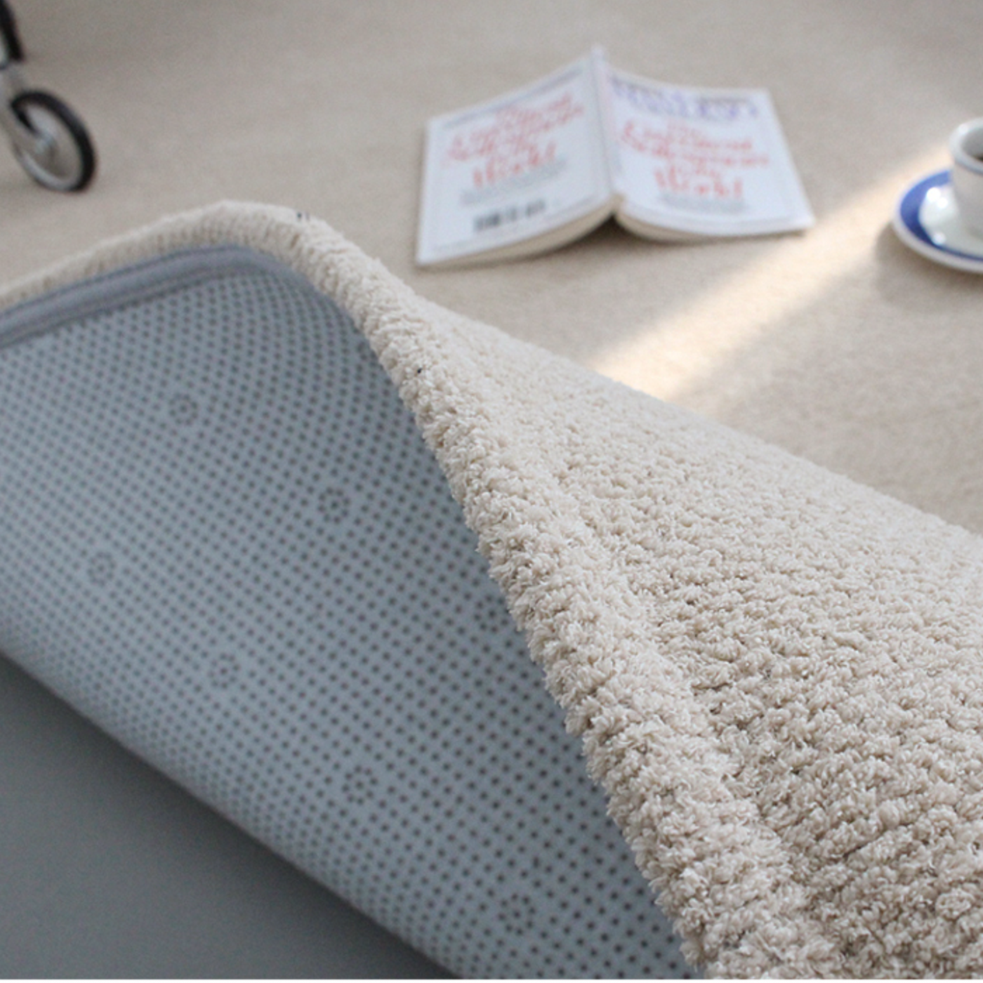 먼지없는 슬럽 워셔블 사계절 러그 4컬러 5사이즈 그레이, 100x150cm