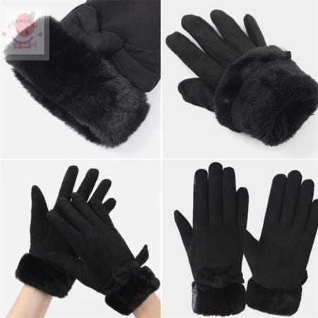 픽미픽마켓 스웨이드 터치장갑 블랙 스마트장갑