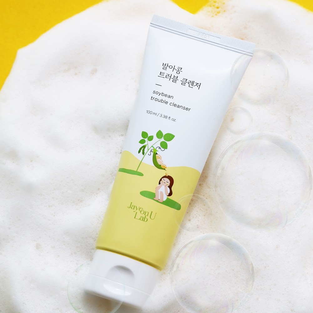 자연유랩 발아콩 트러블 여드름 약산성 클렌저 100ml 3+1개 - 상세 이미지 4