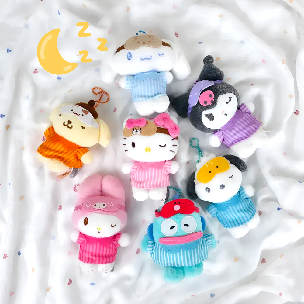 산리오 꿀잠 인형키링 키티 한교동 시나모롤 포차코 마이멜로티 쿠로미 폼폼푸린 백꾸 키홀더 - 상세 이미지 2