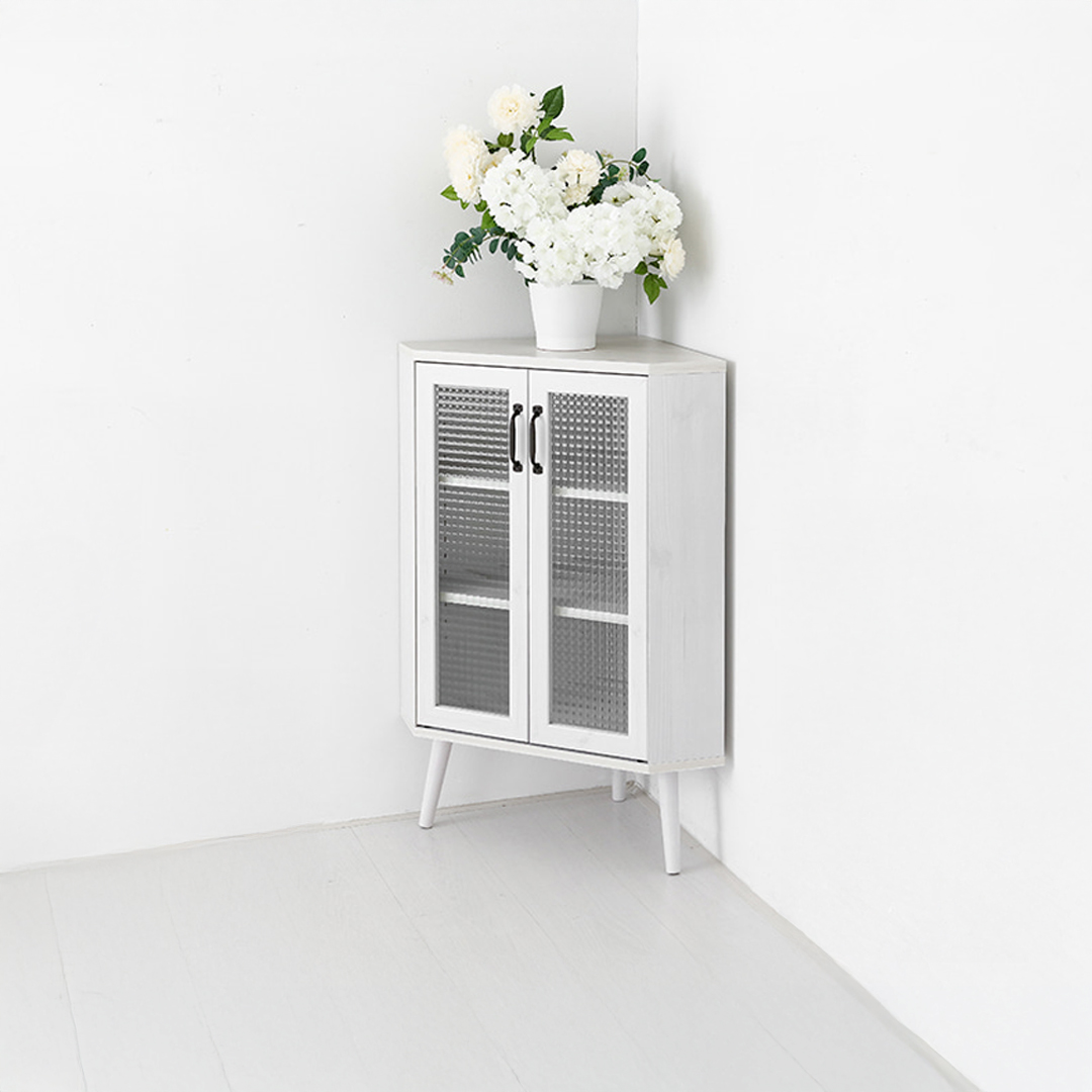 폴라보 코너수납장 2문 CAM9470C 705x460x940mm, 1단, 화이트파인베니어 0384.8285 - 상세 이미지 4