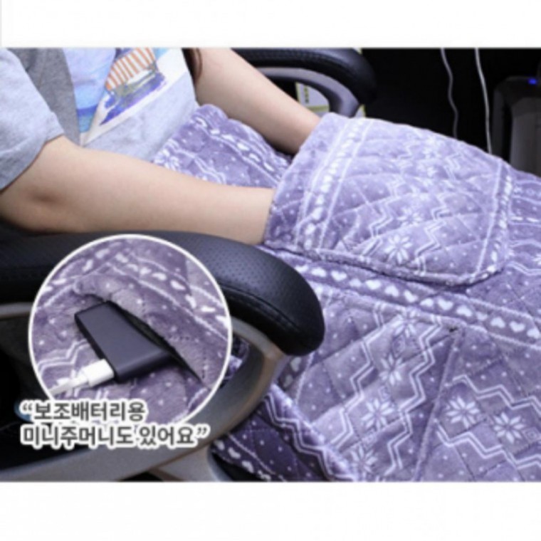 배터리 캠핑 휴대용 전기담요+on/off 전기 사무실 담요난방 차박 극세사 usb 조절기 국산 온열 무선 한파