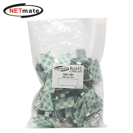 강원전자 넷메이트 케이블 정리용 메탈 클램프 (25x15mm/100EA) NMT-CB4