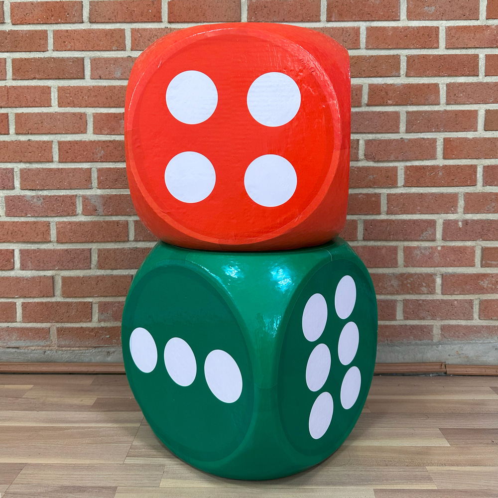 풍선대통령 통통 튀는 대형 게임용 점보 주사위 40cm 가족 단체 행사 체육대회 게임필수템 - 상세 이미지 2