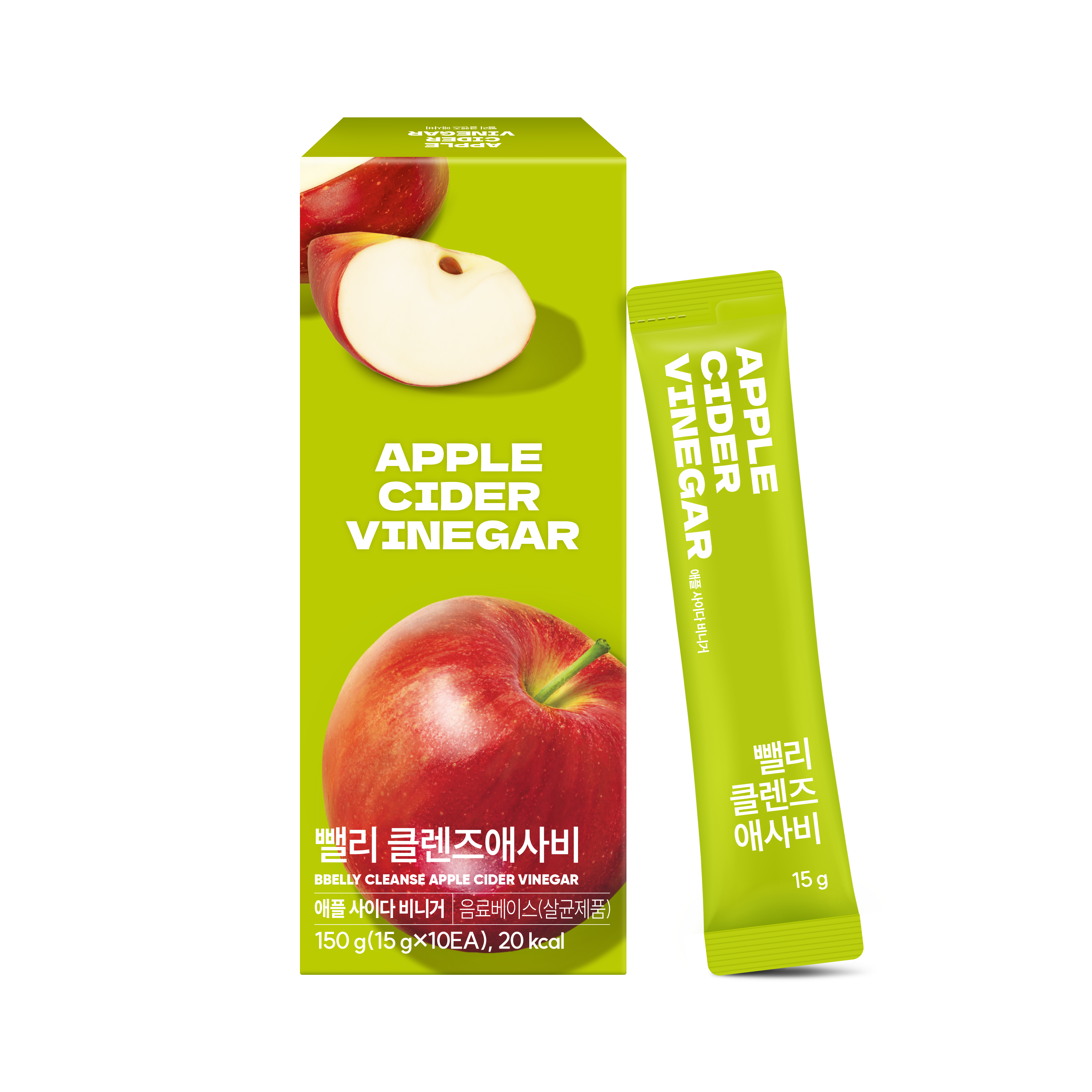뺄리 클렌즈 애사비 애플사이다 비니거 비네거 사과초모 식초 스틱 포 15g x 10포 - 상세 이미지 2