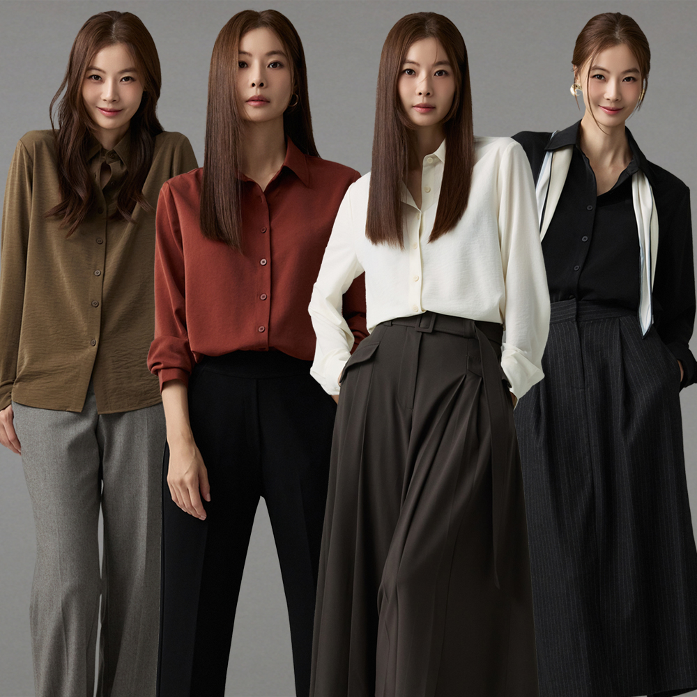 메시제이 크링클 셔츠 블라우스 4종 빅사이즈 여성 링클프리 하객룩 면접 루즈핏 구김없는원단 가을 여자 - 상세 이미지 2