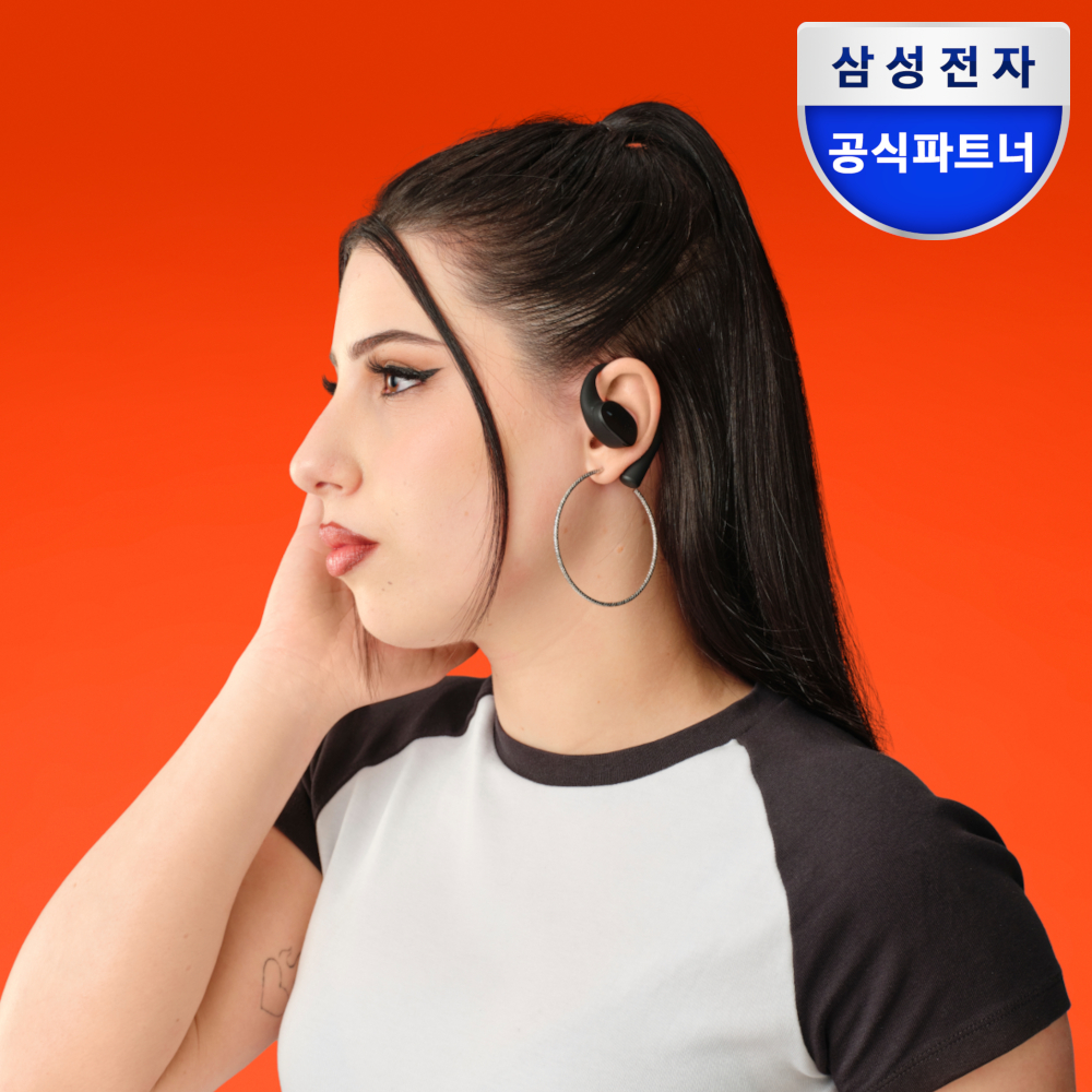 삼성전자 JBL SENSE LITE 블루투스이어폰 오픈형 오픈핏 러닝운동 블랙