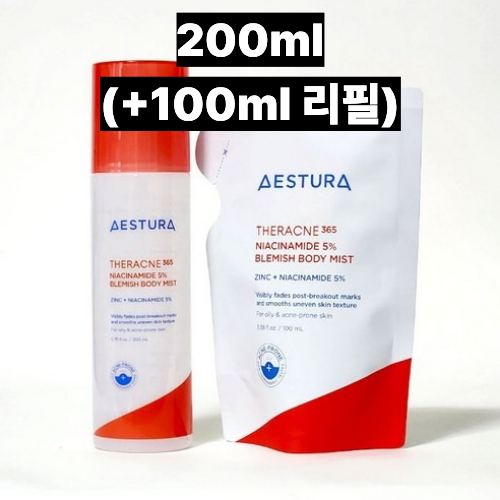 에스트라 테라크네365 나이아신아마이드 5% 흔적 바디 미스트 200ml+100ml - 상품 이미지