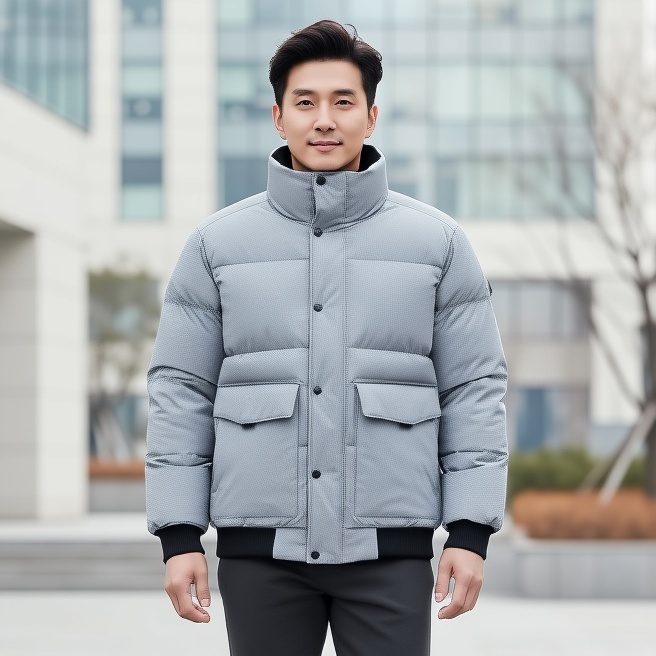 [무료반품] MILLET 밀레아웃도어 겨울 남성 발열안감 바람막이 구스다운 패딩점퍼 S/블루, 100 - 상품 이미지