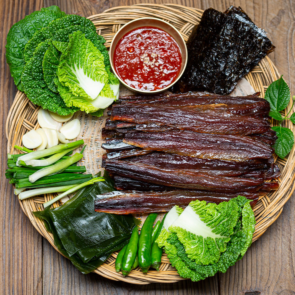 과메기 근접 촬영 이미지