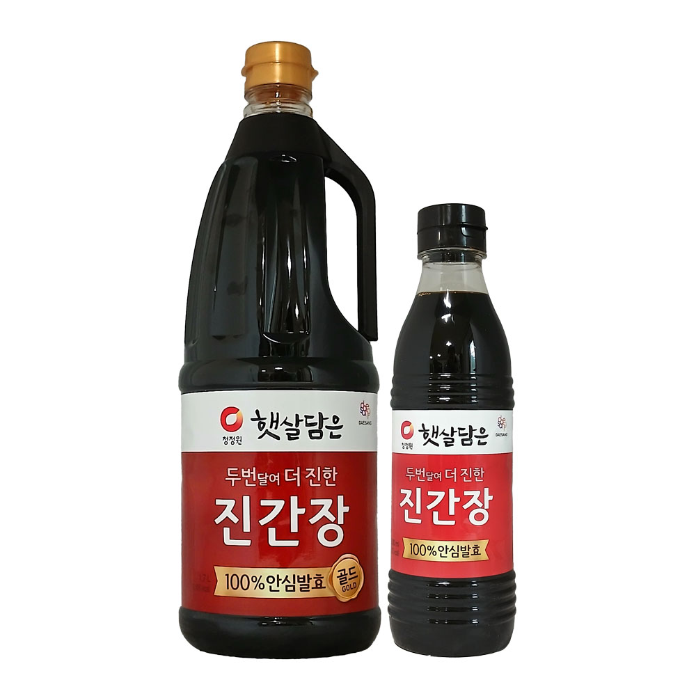 청정원 햇살담은 진간장 골드 1.7L+500ml 증 정 용 x 1개