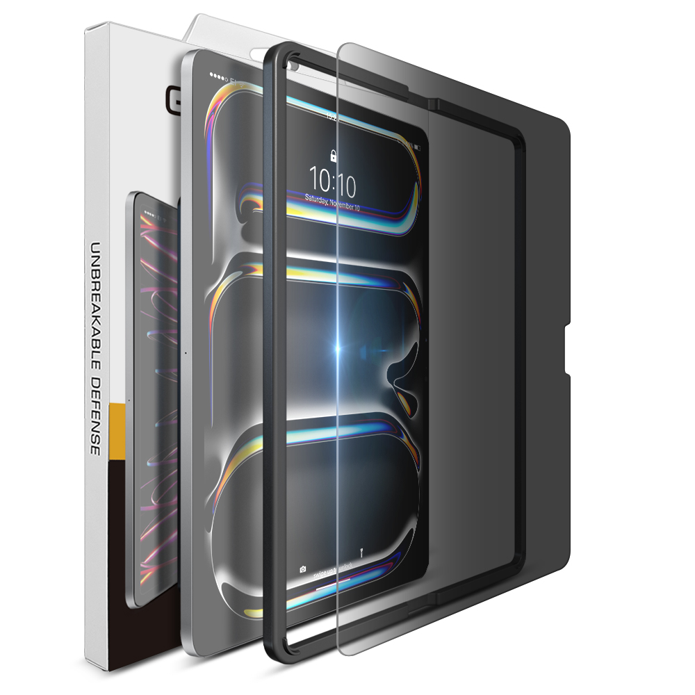 고부기 풀커버 강화유리 프라이버시 사생활보호 액정보호필름 태블릿 아이패드 프로 7세대 M4 13인치, 1매입 - 상품 이미지