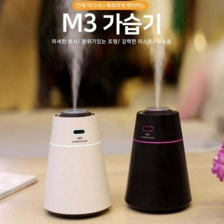 가습기 탁상용 무드등 USB가습기 LED무드등 사무실용 - 메인 이미지