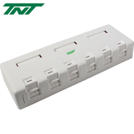 [Tri-Net Technology]강원전자 TNT 노출형 6포트 아울렛 박스 NM-TNT65