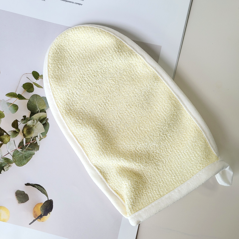 레노포프 자연유래 샤워글러브 2개입 천연 저자극 항균 유아 아기 모공각화증 때밀이 목욕장갑