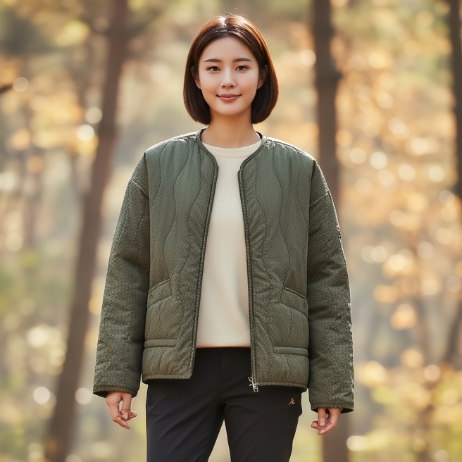 MILLET 밀레아웃도어 여성 겨울 방풍 보온 퀼팅 경량패딩 점퍼 - 메인 이미지