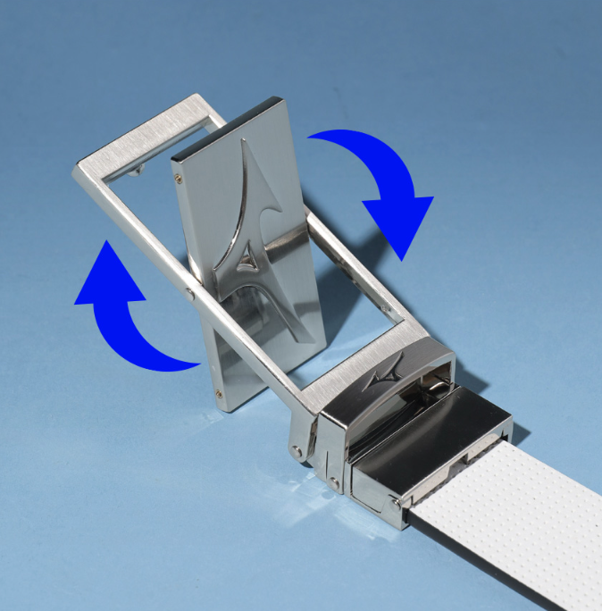 미즈노 2026 쿼드 스타일 리버시블 골프 양면 가죽벨트 허리띠 52MYK2501 이미지 3
