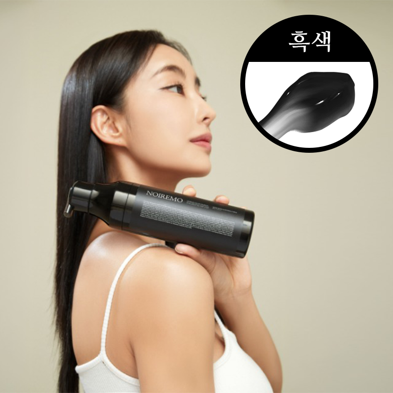 누아레모 단백질 염색샴푸 흰머리 새치 커버 블랙, 200ml, 1개 제품 이미지