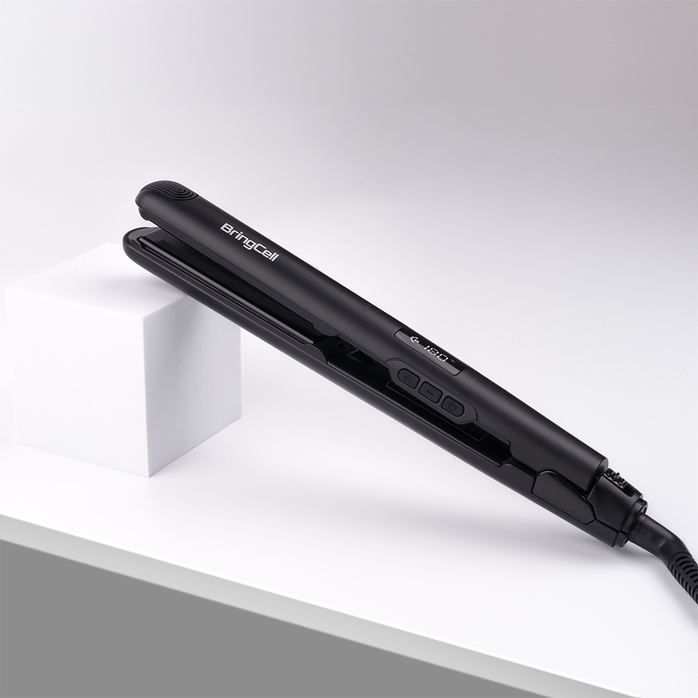 브링셀 볼륨 고데기 앞머리 판고데기 미용실 웨이브 티타늄 매직기