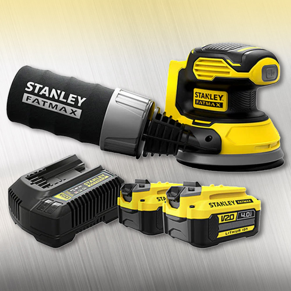 스탠리 충전 원형 오비탈 샌더 20V 125mm SCS220M2S-KR - 상품 이미지