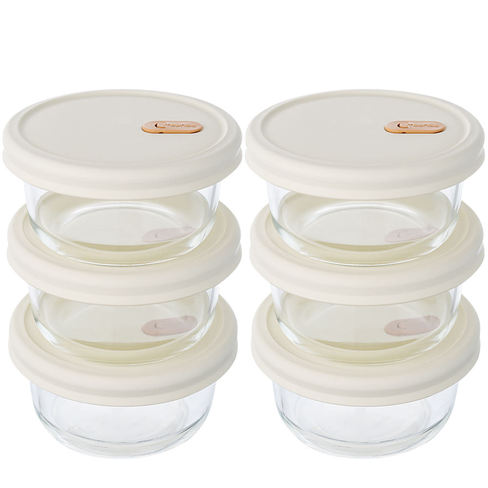 잇센스 하우스 잇센스 전자렌지용 냉동밥 보관용기 내열유리 360ml 6종 세트 - 최저가 22,800원