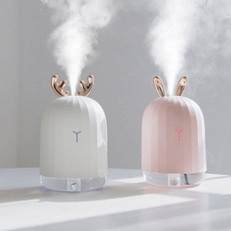 사슴 책상 가습기 사무실 무드등 토끼 미니 침실 LED 미니가습기 저소음 휴대용