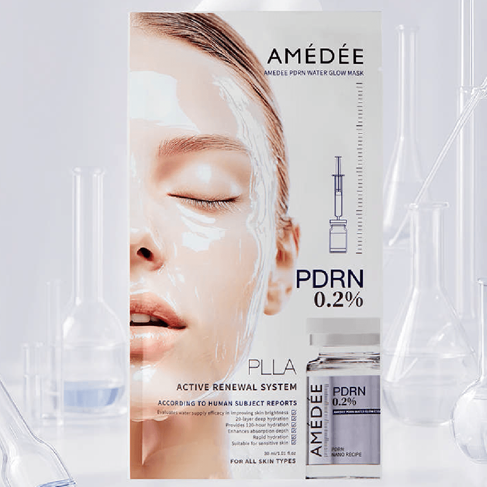 아메디 소듐 DNA 2000ppm 필라 워터글로우 연어 PDRN 리쥬란 마스크 팩 - 상품 이미지