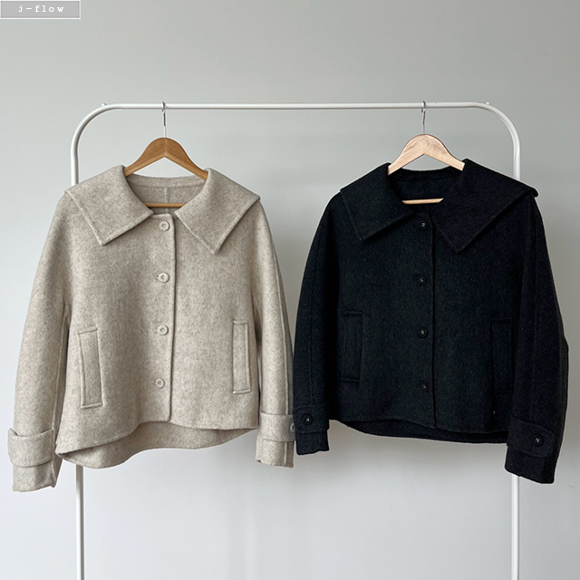 베즌 메리노울100% 세일러 숏코트 2col S,M 가을 겨울 핸드메이드 고급 제이플로우